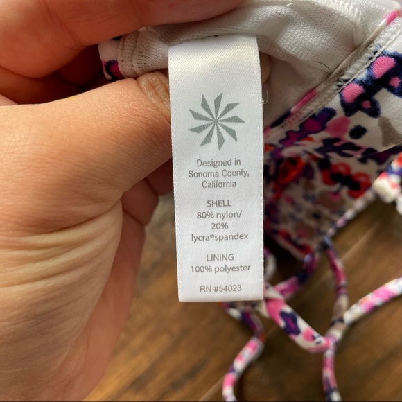 Athleta Boho Swim Top High Neck Halter - Picture 3 of 5